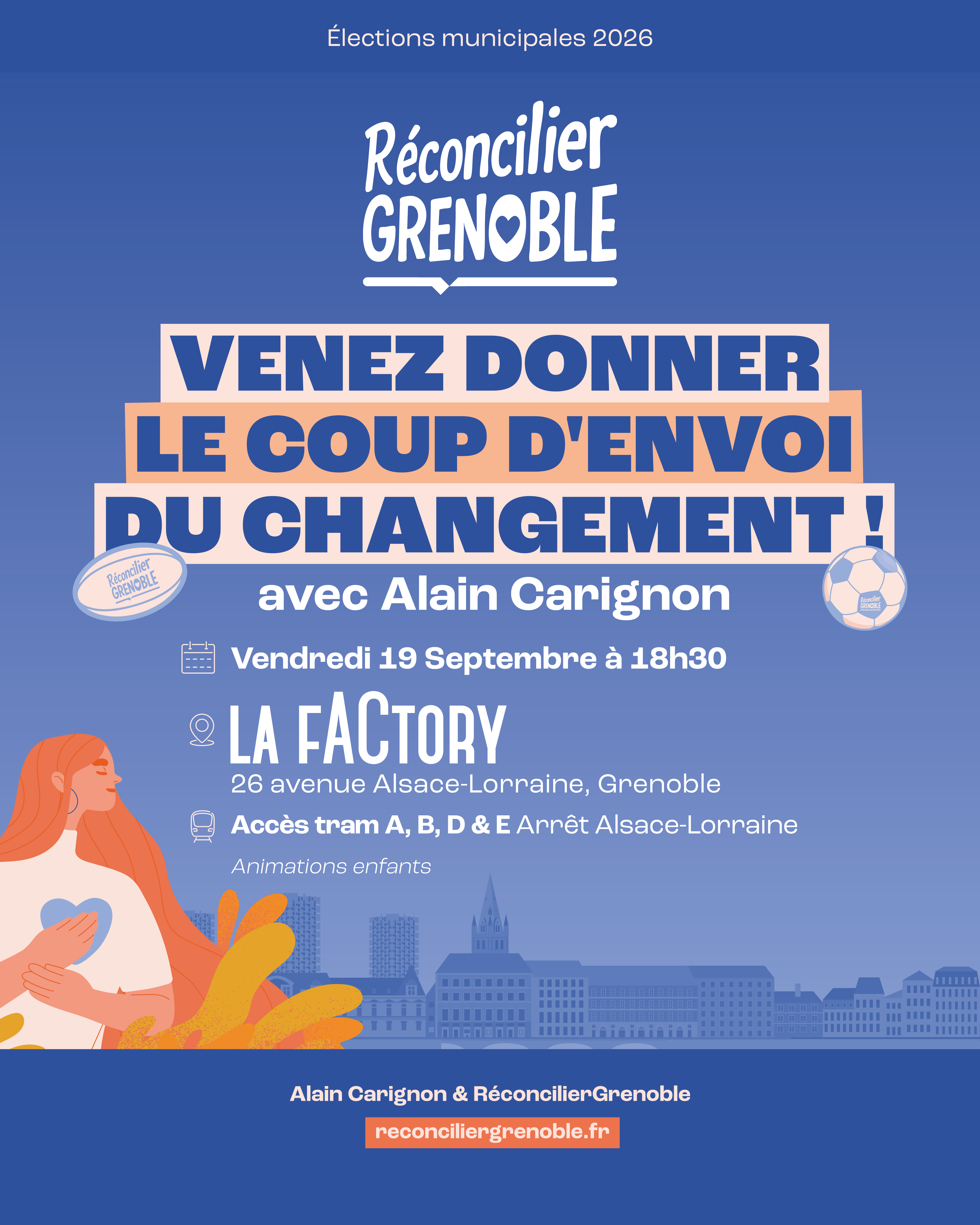Affiche Réconcilier Grenoble